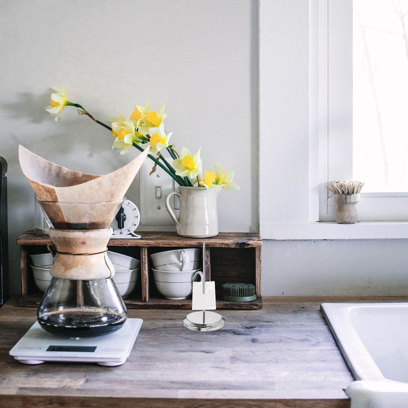 FRCOLOR Stainless Steel Menu Receipt Spike Holder Ticket Organizer for ...