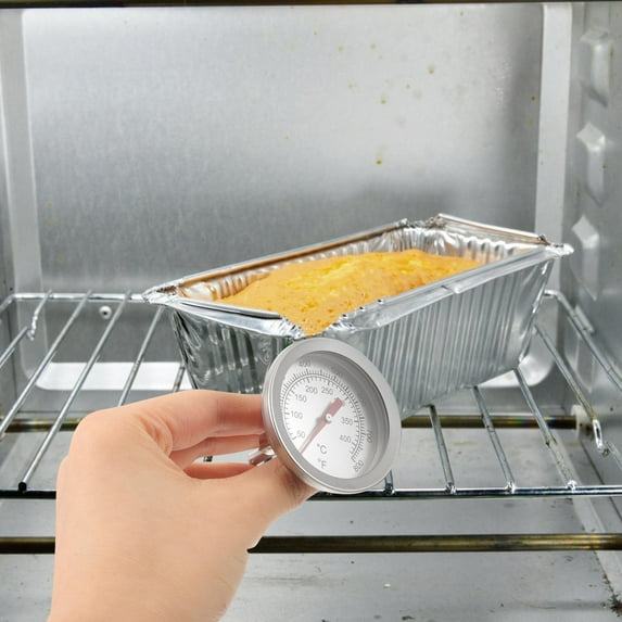 DECOMELODY Round Dial Oven Thermometer Double Metal 1Pack Suitable Professional Users