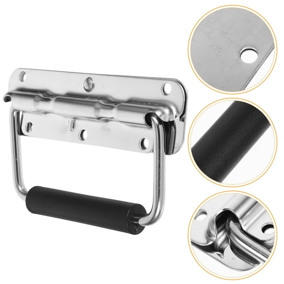 FRCOLOR Stainless Steel Tool Box Lightweight Toolbox Compact and Portable Handle