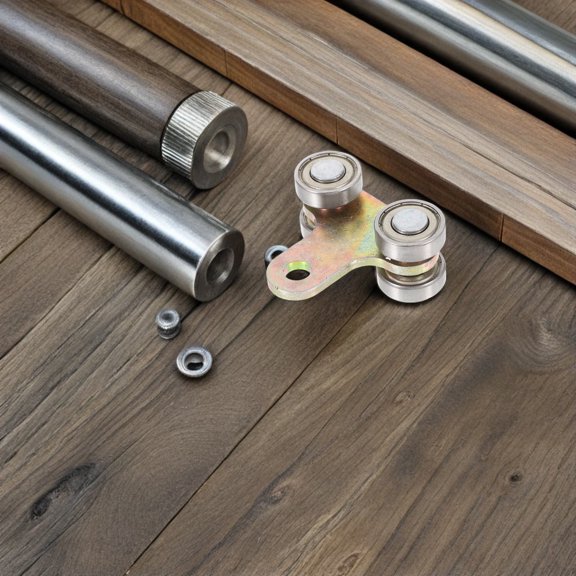 LABSERRON Heavy Duty Stainless Steel Sliding Door Rollers with Pulley for Garage, Warehouse, and Industrial Use