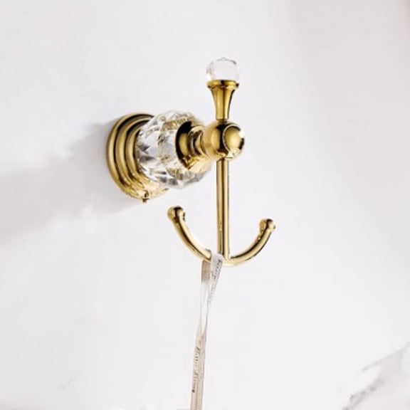 FRCOLOR Stainless Steel Wall Hook Decorative Wall Hook Crystal Decoration Wall Hook Bathroom Hook for Wall