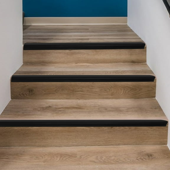 FRCOLOR  Stair Edges Protector Step Strips Anti Slip Grip Tape Black