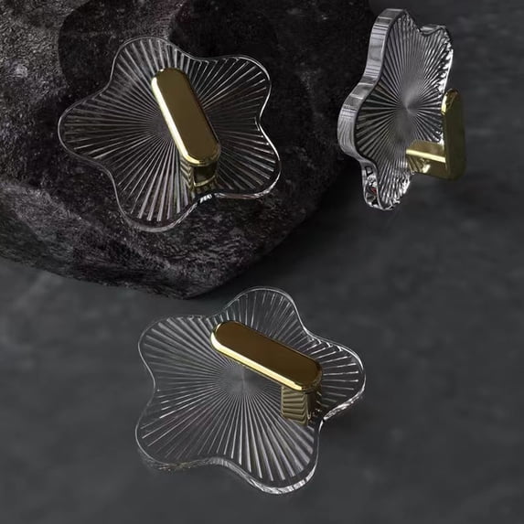 FRCOLOR Star Shaped Self Adhesive Wall Hooks for Home Use ABS Material Multi Color Can Hold Lightweight Items 10 Pcs