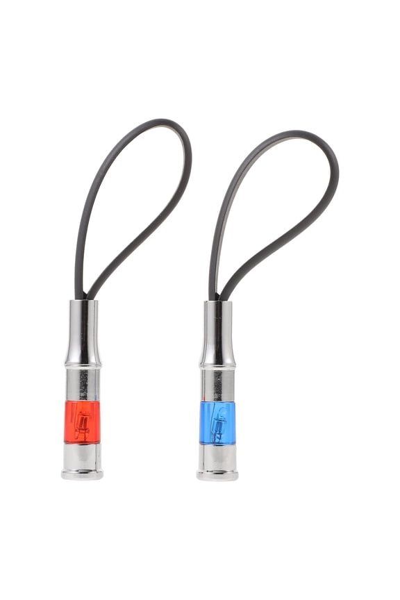 FRCOLOR Static Rod 2Pcs Car Anti Static Keychain Anti Static ESD Key Ring Human Body Static Discharger,4.13"X0.98"X0.98"