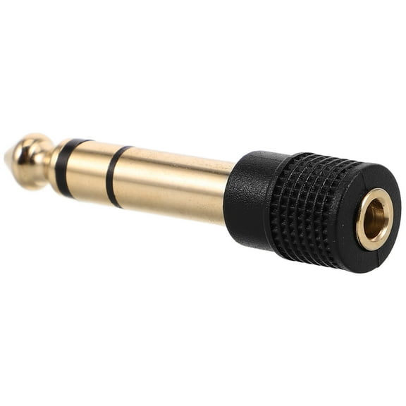FRCOLOR Stereo Headphone Adapter 3.5mm Female to 6.35mm Male Stereo Audio Adapter Headphone Jack Converter Microphone Guitar Amp Adapter