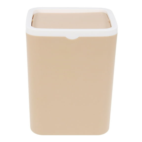 LABSERRON Waste Container Small Desk Trash Can Plastic Frequent Disposal Household Users Outdoor 1Pack