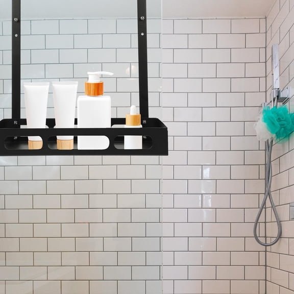 FRCOLOR  Storage Wicker Basket Shower Room Rack Sundries Organizer