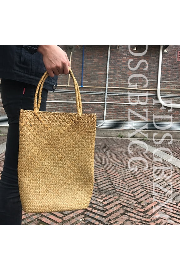 Straw Bag Tote Purse for Women Handbag Beach Women's Yellow