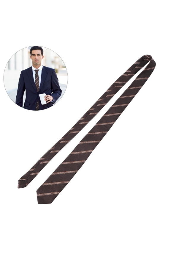 Striped Necktie School Style Pre-Tied Tie for Men Boys Kids Classic Comfortable Tie for School Uniforms and Festive Decorations