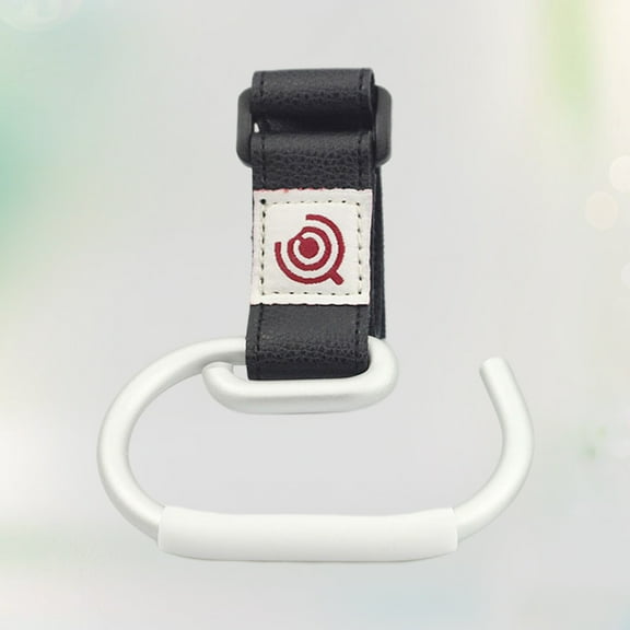 WASHWEPE Stroller Clips Hooks Black Silver 1Set 3.5x4.7x0.3In