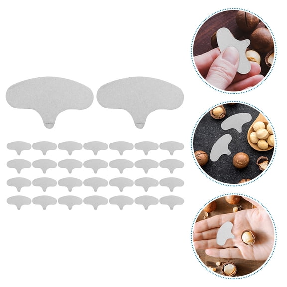 FRCOLOR Sturdy Iron Nut Crackers for Macadamia Walnuts with Design and Ergonomic Grip Silver