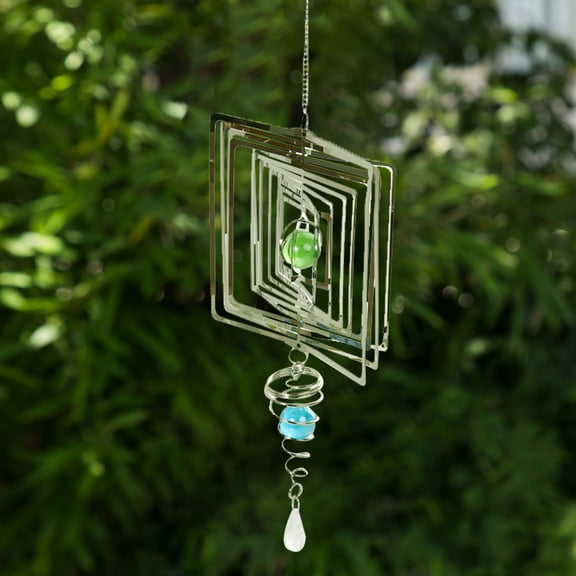 FRCOLOR  Style Bell Stainless Steel Pendants Beautiful Wind Chime Safe