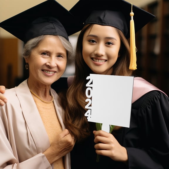 WASHWEPE Graduation Photo Frame White MDF Sublimation Blank Grad Keepsake 1Pcs
