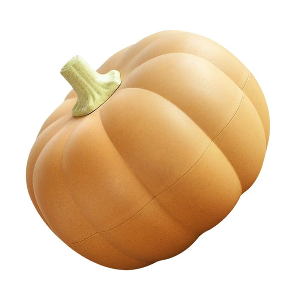 FRCOLOR Multi-Function Orange Pumpkin Candy Box for Storage and Food Preservation