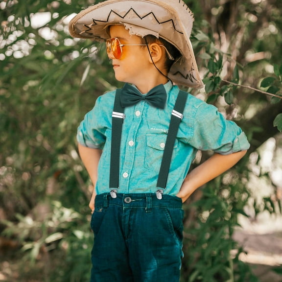 FRCOLOR  Suspender Bow Set Son Ties for Boys Cummerbund Suspenders Child