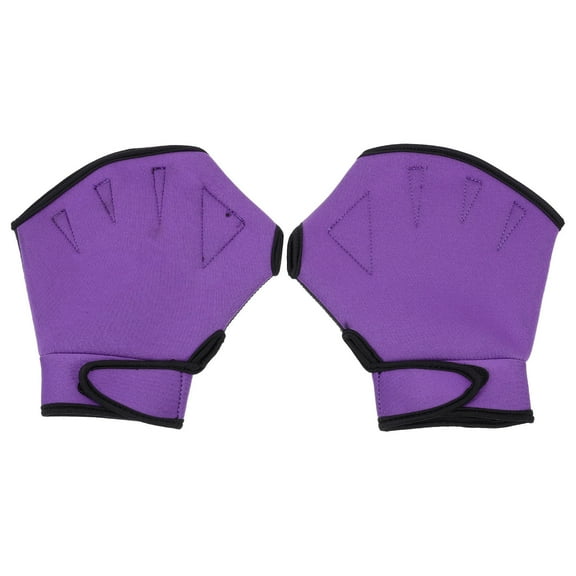 FRCOLOR Swimming Equipment Training Supplies Aqua Aerobics Gloves Webbed Aquatic Purple