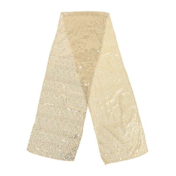 PAMINGONO Sequins Tablecloth Cover Elegant Table Runner 1Set 70.9X11.8in