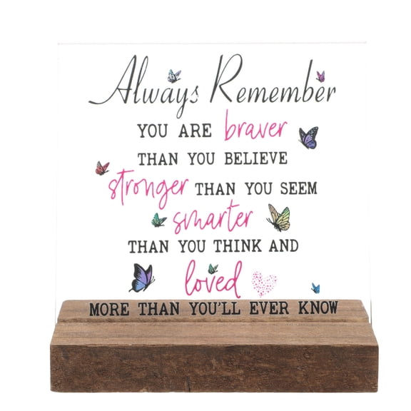 WASHWEPE Inspirational Table Sign Decoration Friends 1 Set 3.9X3.7In