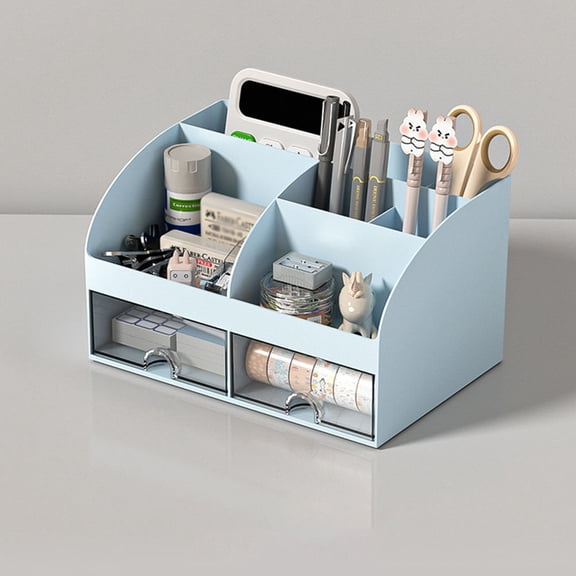 FRCOLOR Tabletop Organizer Indoor Organizer Drawer Type Storage Box Stationery Storage Case
