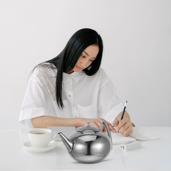 FRCOLOR Tea Kettle Pot Kettle Induction Tea Kettle Insulated Teapot Chinese Restaurant Teapot Kettle Checkered Tea Kettle