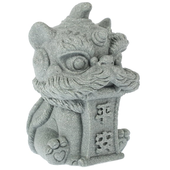 FRCOLOR Tea Pet Lion Figurine Lion Statue Miniature Animal Decoration Resin Lion Animal Decor