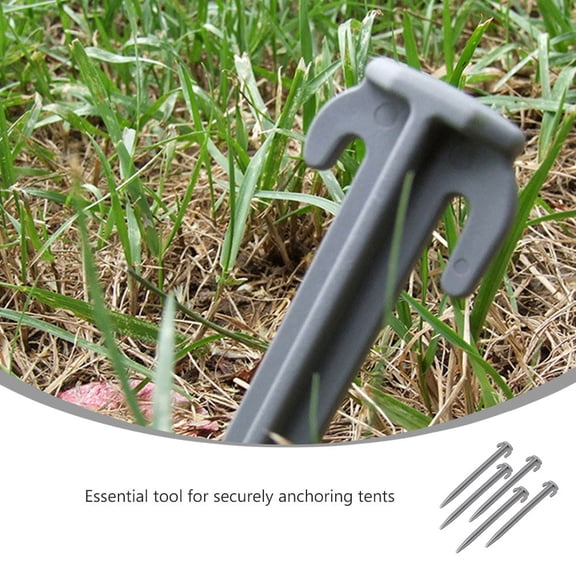 FRCOLOR The Swing Tian Playa Tent Anchors Made of Premium Plastic Grey for Secure Tent Use Fits Various