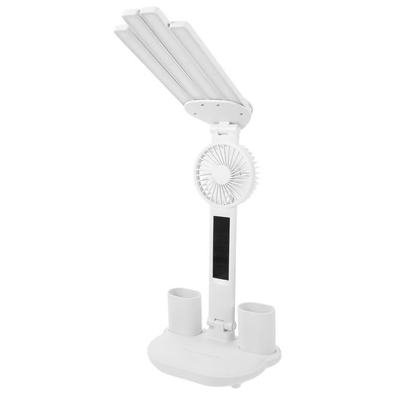 FRCOLOR Multi-Functional LED Desk Lamp with Fan and Reading Light for Decoration Bright Touch Control