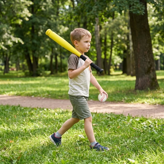 WASHWEPE Outdoor Activities Baseball Set Yellow EVA 1Set For HandEye Coordination