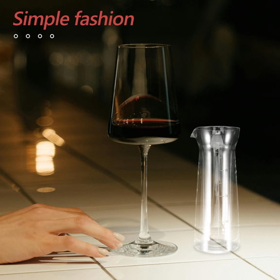 FRCOLOR Transparent Acrylic Beverage Decanter for Drinking with Stylish Design and Enhanced Aeration 200ml