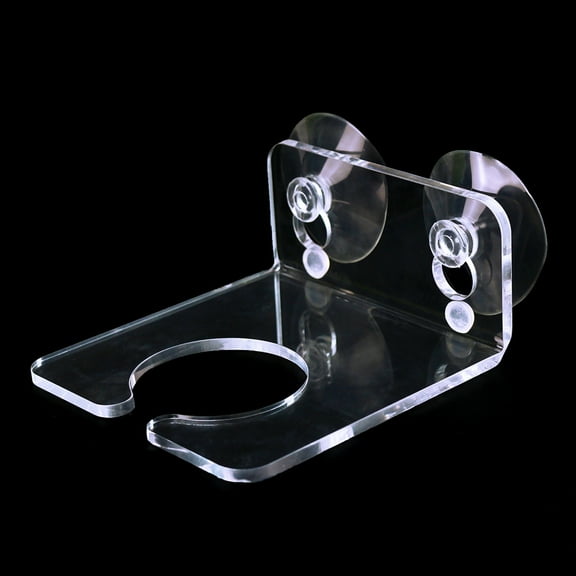 FRCOLOR Transparent Acrylic Wine Glass Rack Suction Cup Holder Single Wine Supporter for Bathroom
