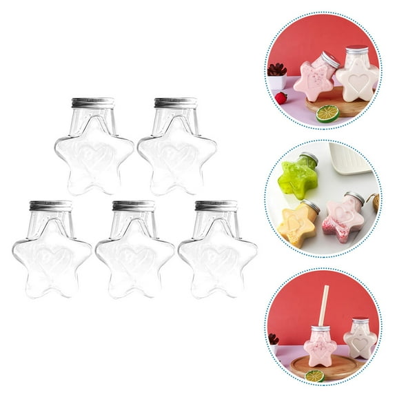 HORIALENCE Water Bottles Aluminium Reusable 5Pcs 4.92X4.13X2.68In