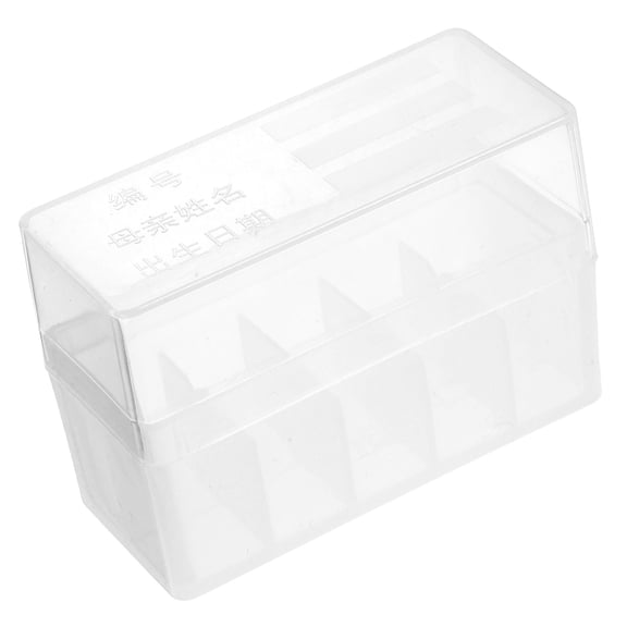 FRCOLOR Transparent Plastic Lab Freezer Box with Multiple Compartments for Efficient Sample Tube Storage and Management