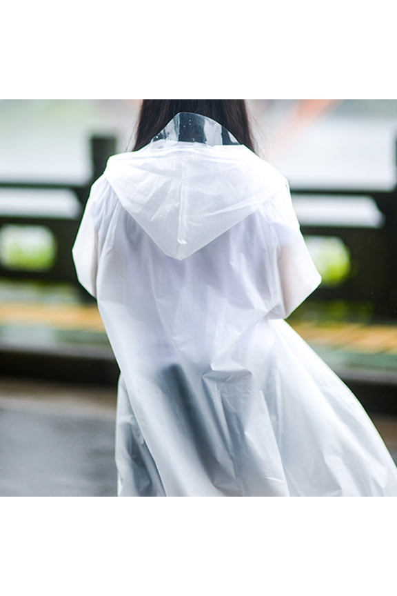 Transparent Protective Suit for Rain Proof Made of EVA Premium Material Lightweight and Portable