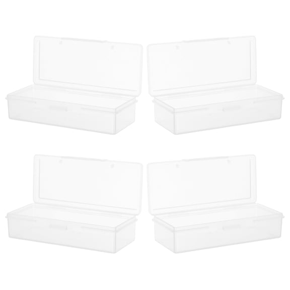 FRCOLOR Transparent Reusable Plastic Cheese Box with Lid for Refrigerator Storage multifunctional butter container 4pcs