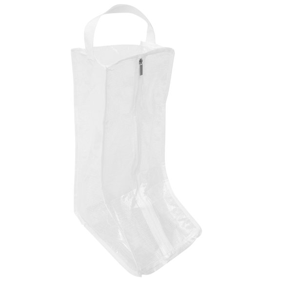 FRCOLOR Travel Bag Storage Pouch With Zipper Reusable Organizer White
