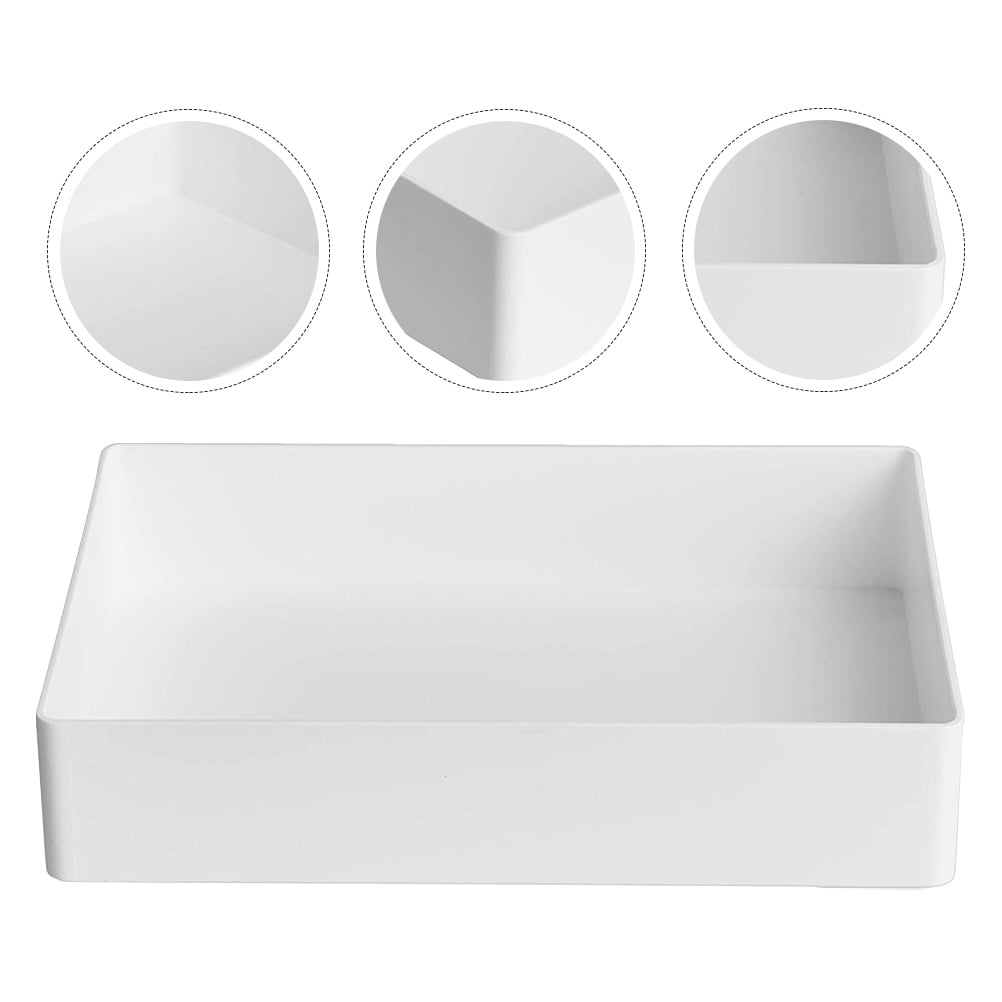 FRCOLOR Tray Laboratory Utility Organizer Supplies Bin Office White ...