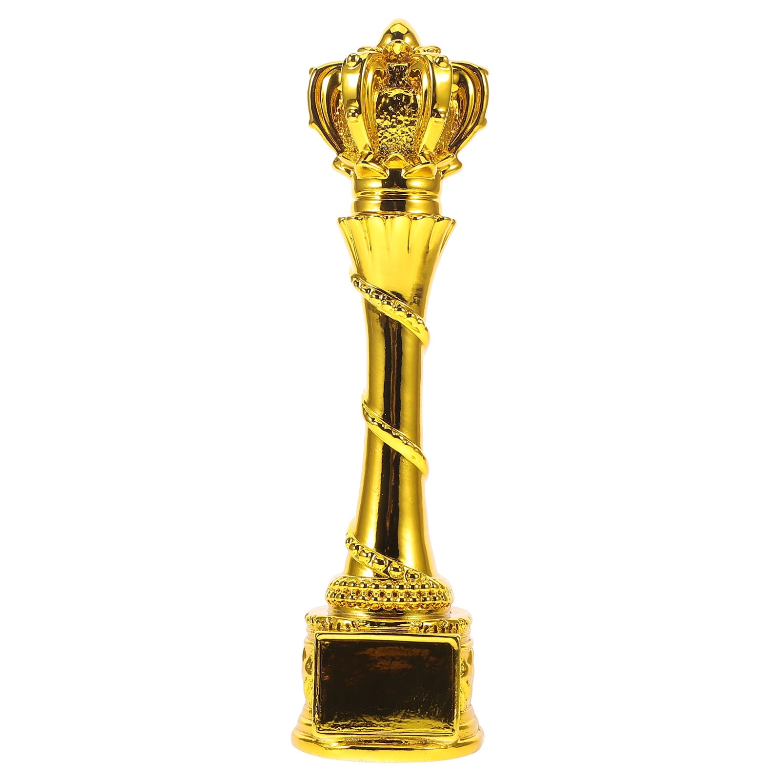 LABSERRON Golden Resin Soccer Winner Trophy with cate Electroplating for Recognition Events
