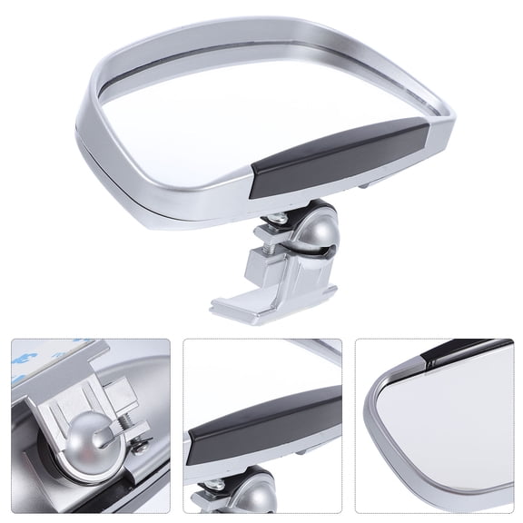 LABSERRON Visor Mirror For Vehicle Silver 1 Pc 5.3x2.9in