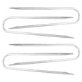 thumbnail image 1 of FRCOLOR U Shaped Ground Stakes with Gaskets for Securing Artificial Grass Landscape Fabric and Gardening Projects 4 Pieces, 1 of 8