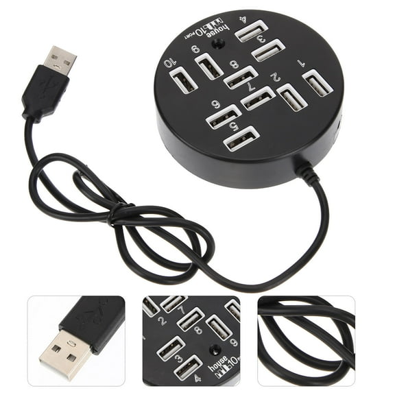 WASHWEPE Multi Usb Adapter Black 1Pack 27X3In