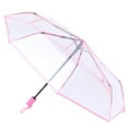 thumbnail image 1 of WRISTBIQUE Automatic Folding Umbrella Pink Fiber 1Pack Waterproof Outdoor Umbrella, 1 of 1