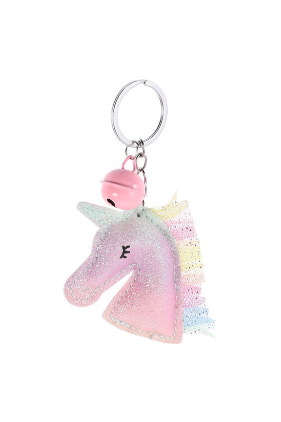 Unicorn Keychain With Bell Cute Unicorn Keyring For Car Keys Handbags And Backpacks Girls Bag Purse Charms
