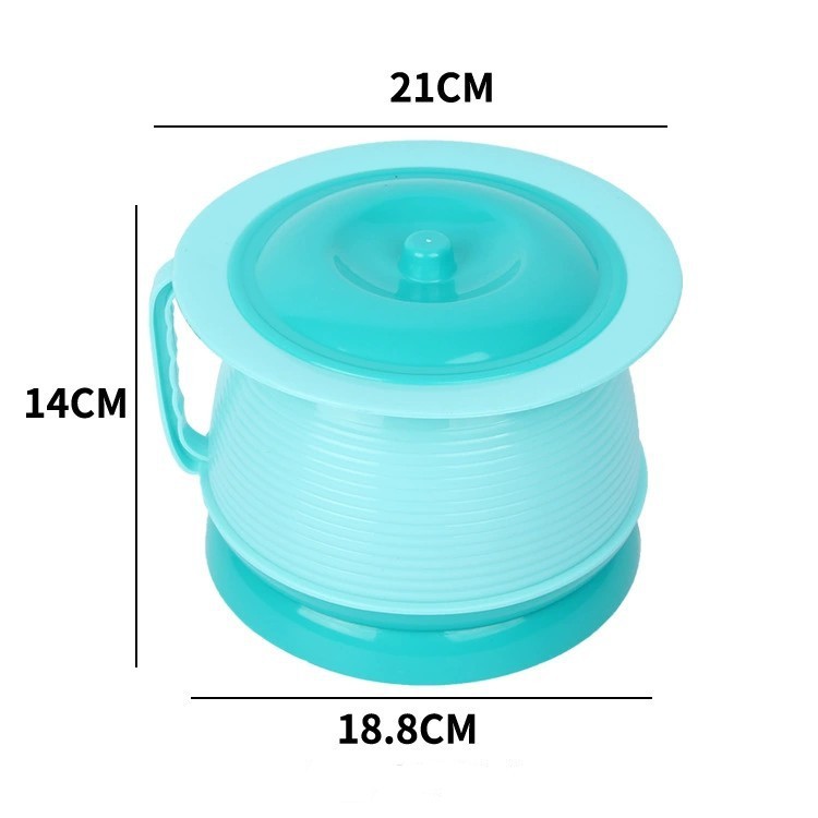 Frcolor Unisex Chamber Pot Portable Toilet Chamber Pot Urinal Basin