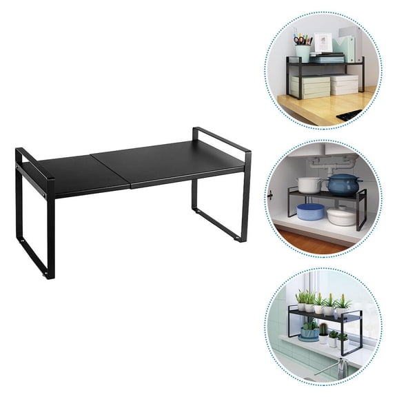 FRCOLOR  Unit Kitchen Shelf Telescopic Storage Rack Cluttered Cupboards