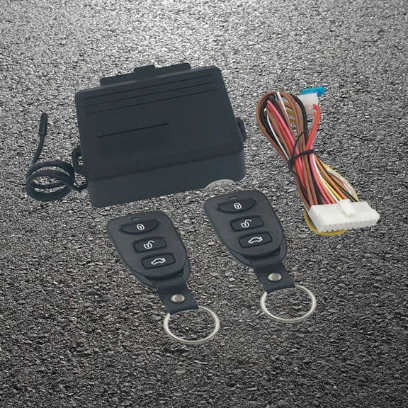 FRCOLOR Universal 12V Car Door Lock Vehicle Keyless Entry System Auto Remote Central Kit (Black)