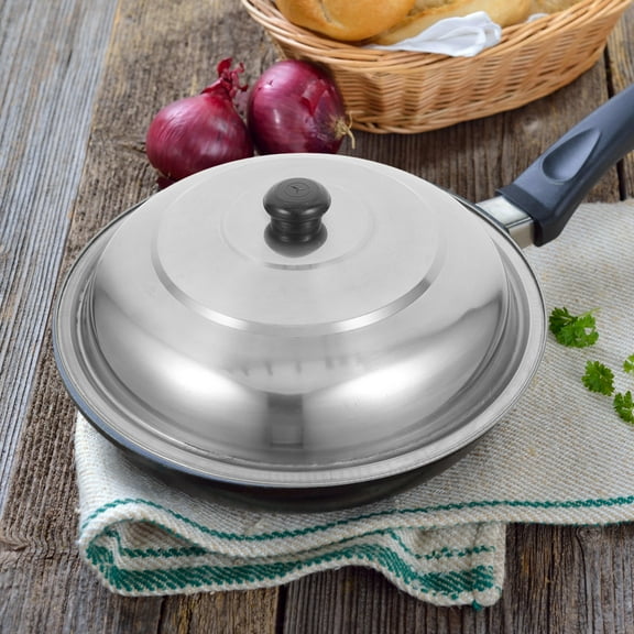 KAKOWELY Large Lid for Skillet Stainless Steel for Canteen Operations 1Pack