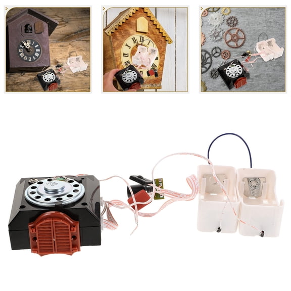 FRCOLOR Vintage Cuckoo Clock with Quartz Movement Wall Hanging Clock Movement Silent Mechanism Part No Hook for Home Hotel Store