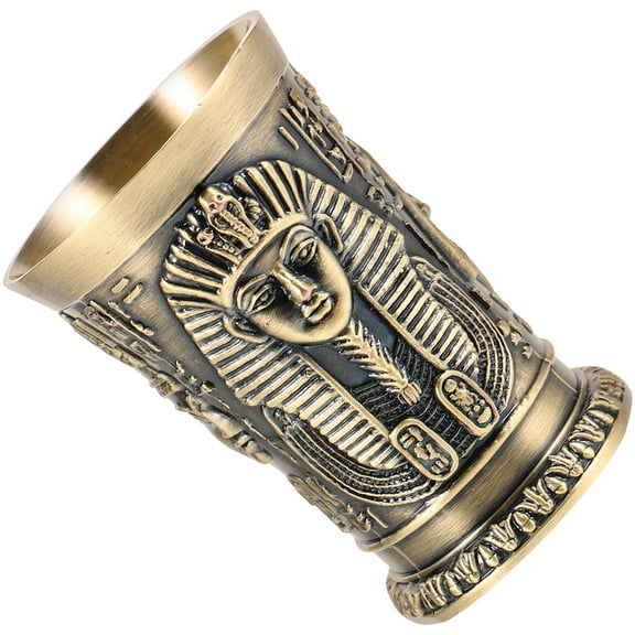 FRCOLOR  Vintage Egyptian Wine Glass Charcuterie Pint Retro Decor Light Brown