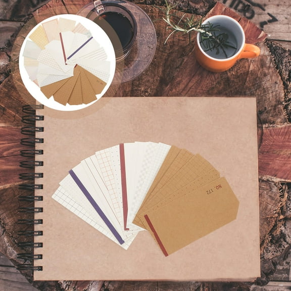 FRCOLOR Vintage Style Scrapbook Background Paper for Decor Assorted Colors 2 Bags of DIY Memo Pad Paper