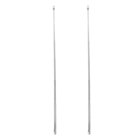 PAMINGONO Eyesight Test Hand Pointer Silver 2Pcs 19.7x0.4In